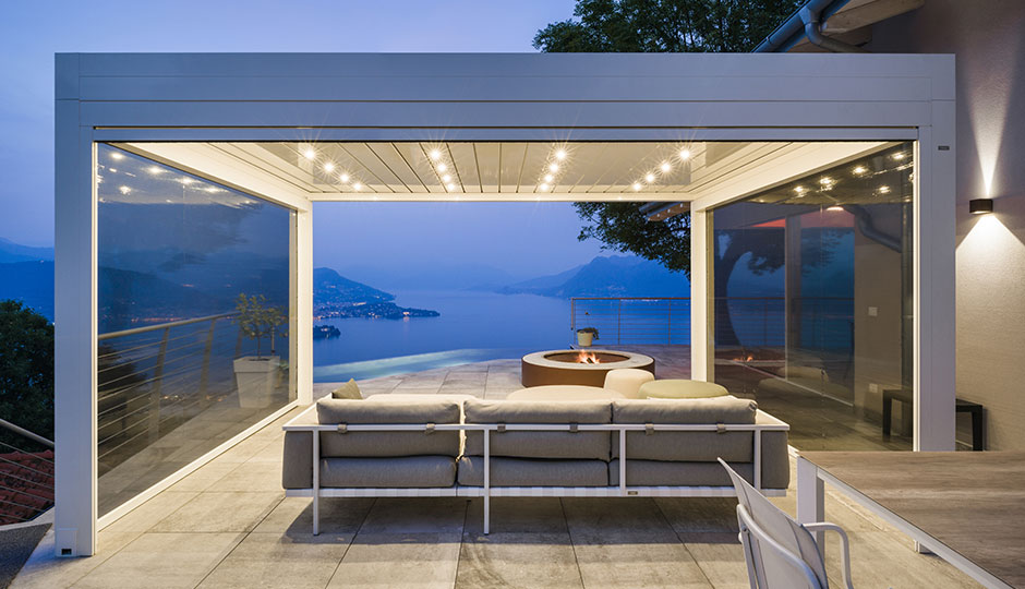 Pergola bioclimatique Gibus | Menuiserie Guichardan 4 Pergola Gibus Joy terrasse résidentielle